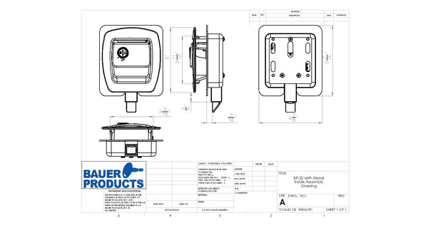 BP-22 | RV Compartment Door Handle | Bauer Products – Bauer Products
