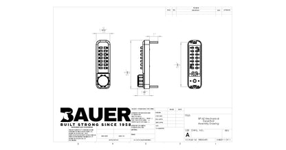 BP Mechanical Combination Deadbolt Lock