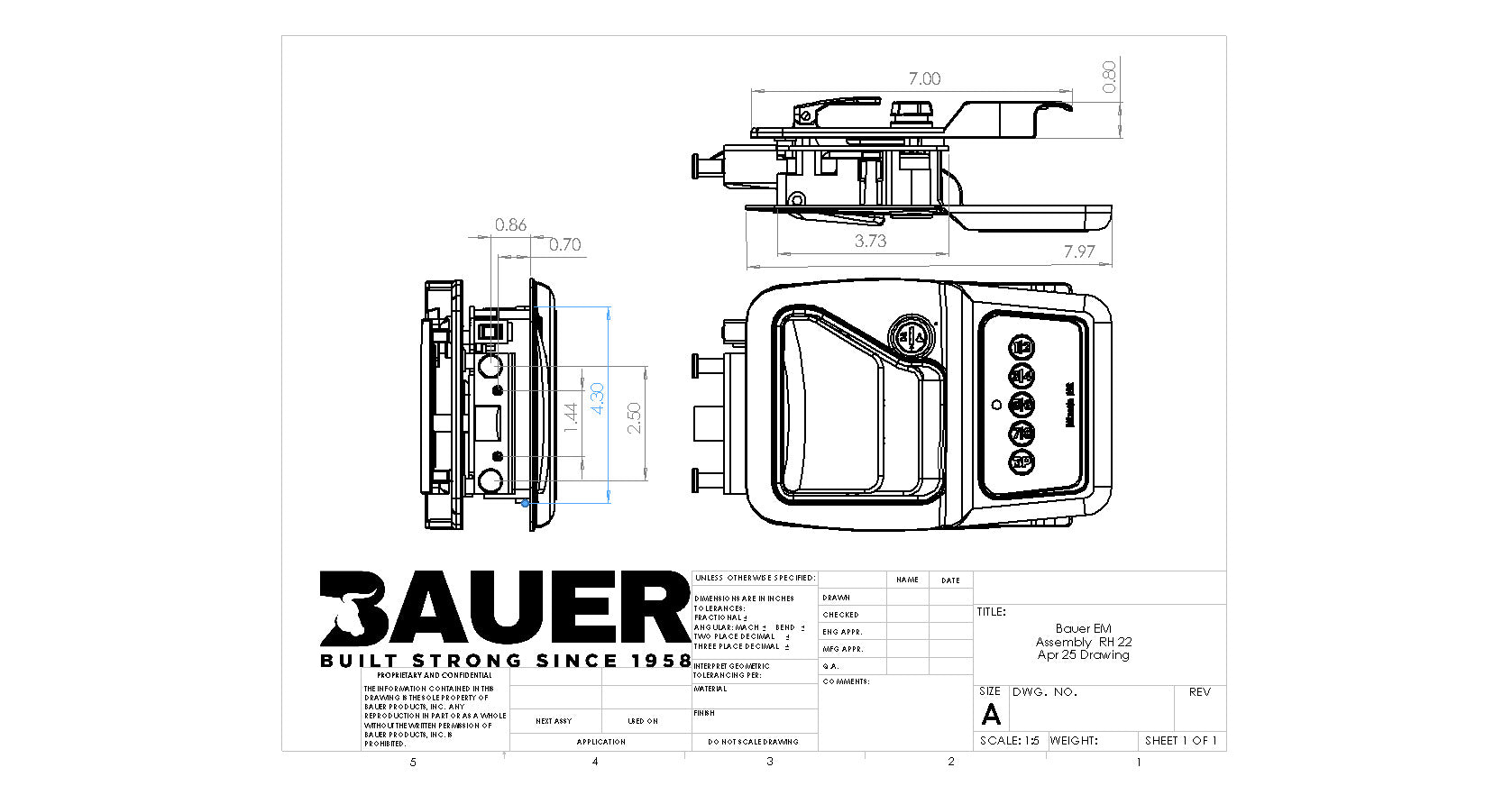 Bauer EM Bluetooth | Bluetooth Smart RV Lock | Bauer Products