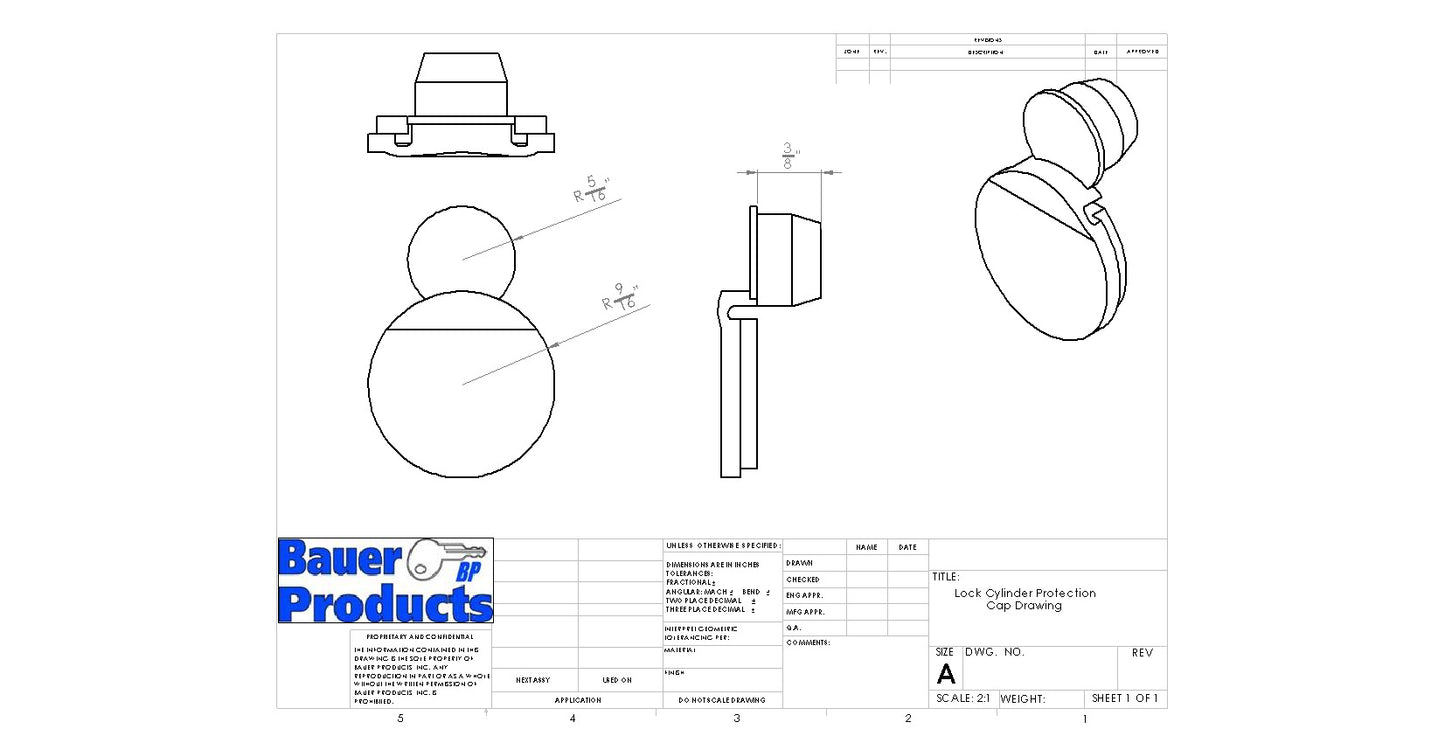 Lock Cylinder Protection Cap
